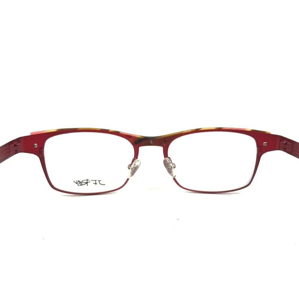 J.F. Rey Eyeglasses Frames JF2552 3090 Matte Red Orange Brown Tortoise 50-19-138